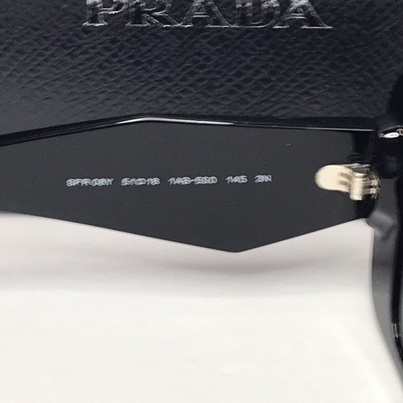 💯- Authentic New Prada PR-08YS 1AB5S0 Sunglasses Women's Black Dark Grey Bu… - Picture 14 of 14